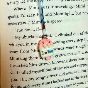Hand Crafted Beaded Bookmark Ice cream Popsicle Pendant